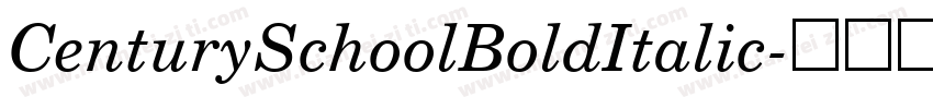CenturySchoolBoldItalic字体转换