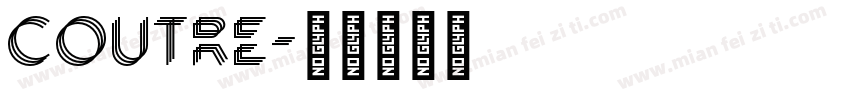 COUTRE字体转换