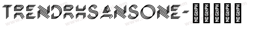 TRENDRHSANSONE字体转换