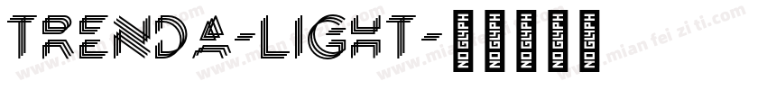trenda-light字体转换