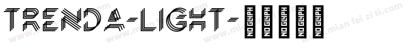 trenda-light字体转换