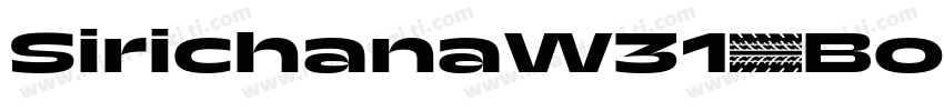 SirichanaW31-Bold字体转换