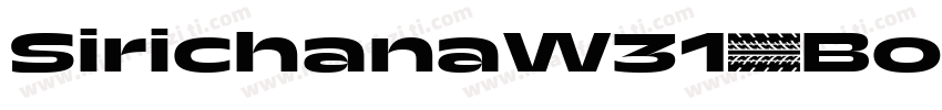 SirichanaW31-Bold字体转换