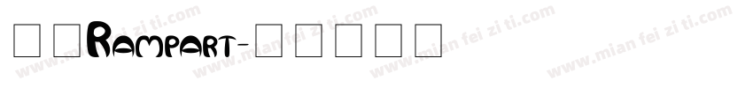 壁磊Rampart字体转换