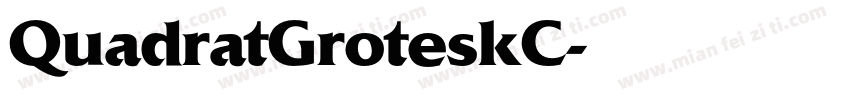 QuadratGroteskC字体转换