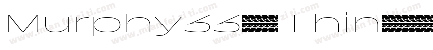 Murphy33-Thin字体转换