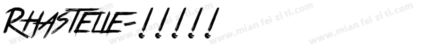 Rhastelie字体转换