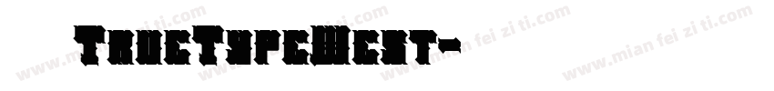 等线粗体TrueTypeWest字体转换