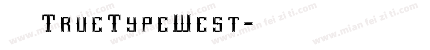 等线粗体TrueTypeWest字体转换