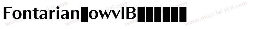 Fontarian-owv1B字体转换