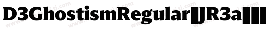 D3GhostismRegular-JR3a字体转换