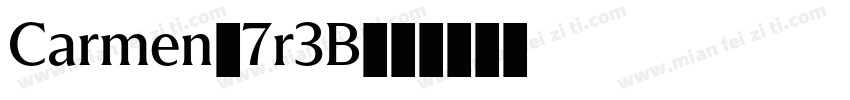 Carmen-7r3B字体转换