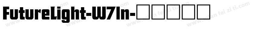FutureLight-W7ln字体转换