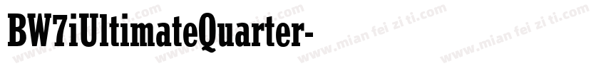BW7iUltimateQuarter字体转换