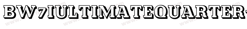 BW7iUltimateQuarter字体转换