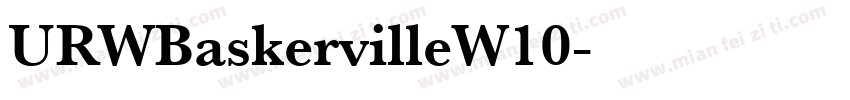 URWBaskervilleW10字体转换