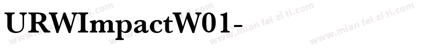 URWImpactW01字体转换