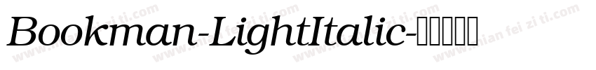 Bookman-LightItalic字体转换
