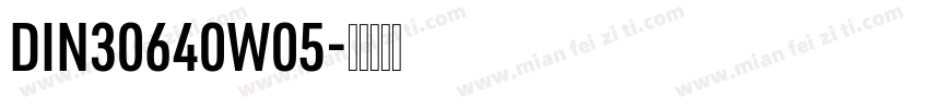 DIN30640W05字体转换