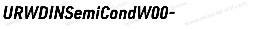 URWDINSemiCondW00字体转换