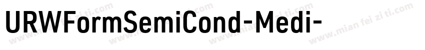 URWFormSemiCond-Medi字体转换
