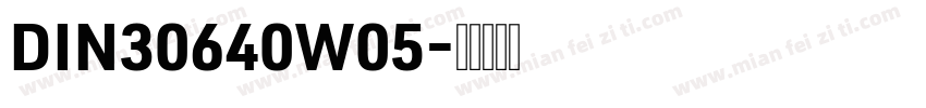 DIN30640W05字体转换