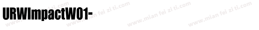 URWImpactW01字体转换