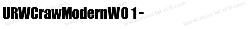 URWCrawModernW01字体转换