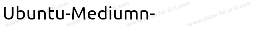 Ubuntu-Mediumn字体转换