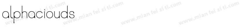 alphaciouds字体转换