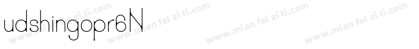udshingopr6N字体转换