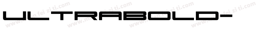 UltraBold字体转换