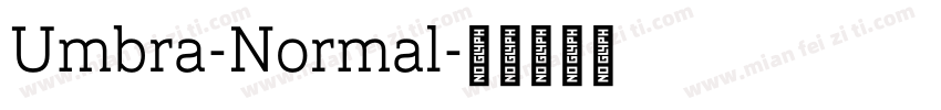 Umbra-Normal字体转换