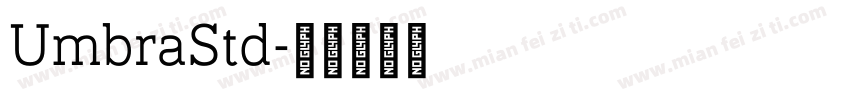 UmbraStd字体转换