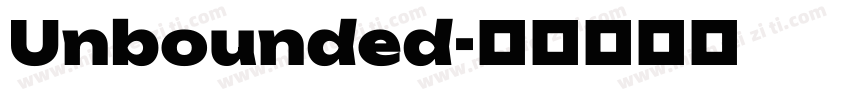 Unbounded字体转换