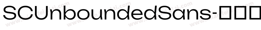 SCUnboundedSans字体转换