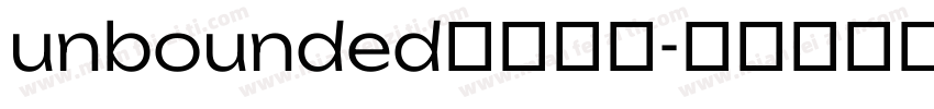 unbounded字体下载字体转换