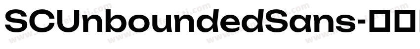 SCUnboundedSans字体转换