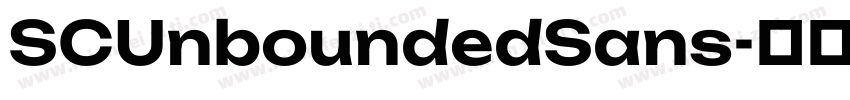 SCUnboundedSans字体转换