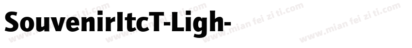 SouvenirItcT-Ligh字体转换