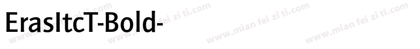 ErasItcT-Bold字体转换