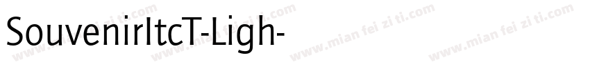 SouvenirItcT-Ligh字体转换