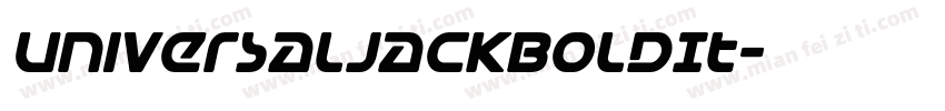 UniversalJackBoldIt字体转换