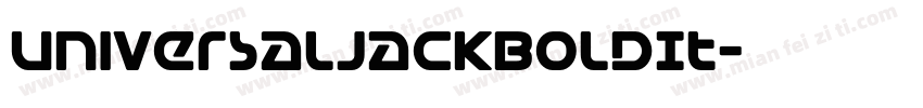 UniversalJackBoldIt字体转换