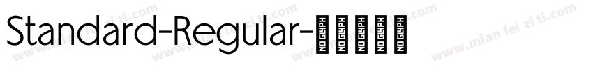 Standard-Regular字体转换