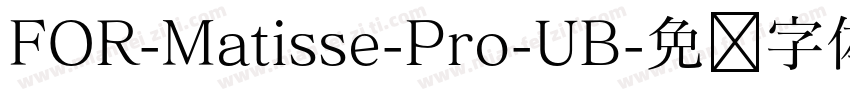 FOR-Matisse-Pro-UB字体转换