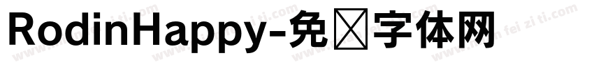 RodinHappy字体转换