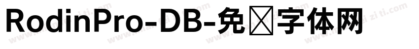RodinPro-DB字体转换