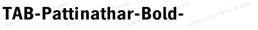 TAB-Pattinathar-Bold字体转换