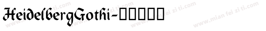 HeidelbergGothi字体转换